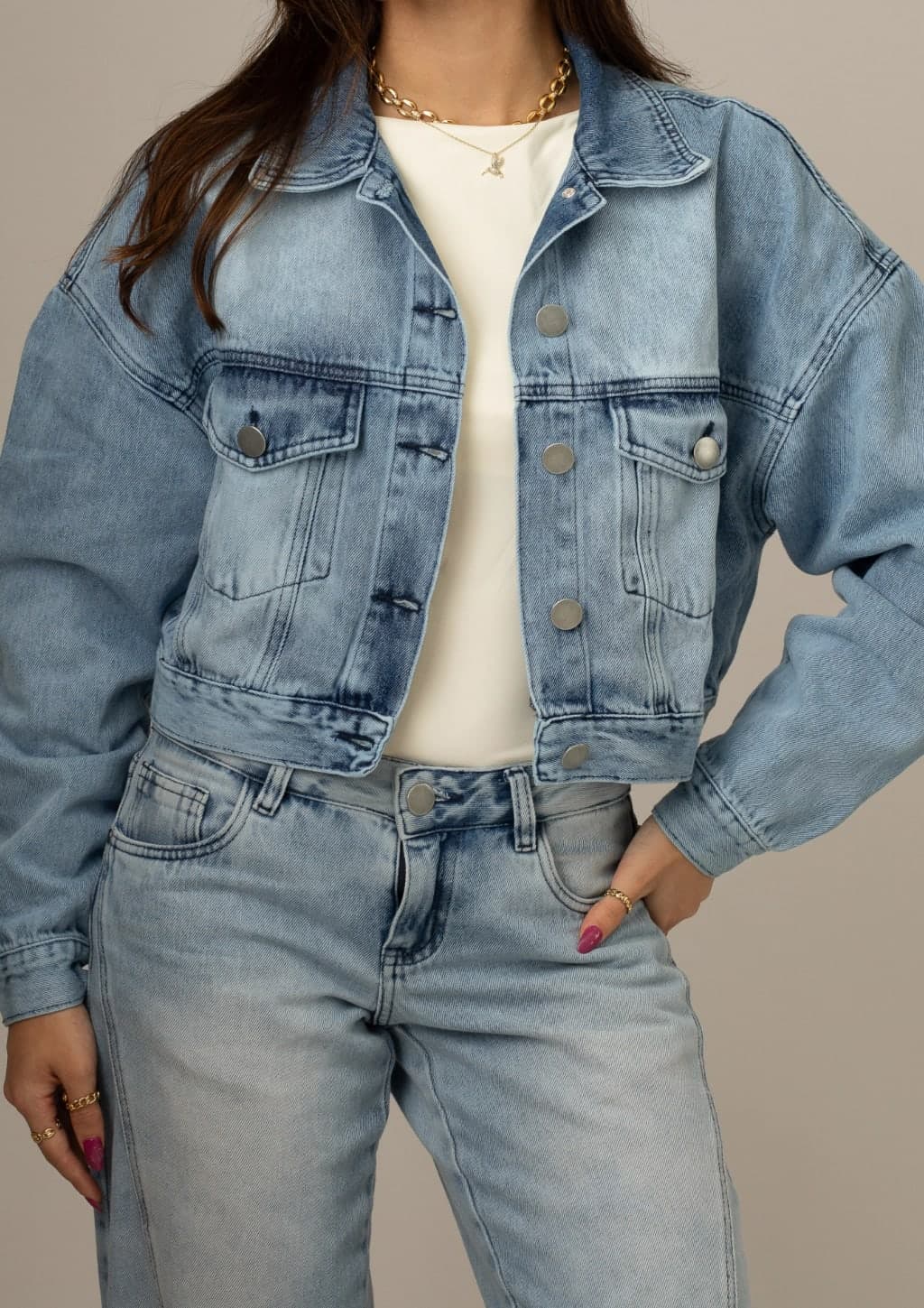 Jaqueta Cardeal Jeans Claro